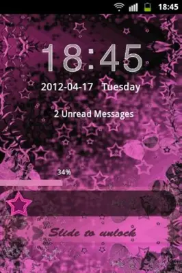 GO Locker Theme Pink Dark android App screenshot 1